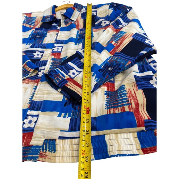 Drapers & Damons Womens 2X Zip Front Jacket  Red White Blue Americana  USA - Picture 6 of 10